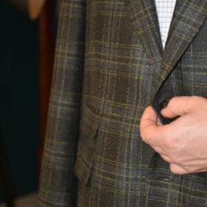 Exklusiver Dunkelgrüner Sakko aus der Scabal Autumn Leaves Kollektion 10% Kashmir | Gavel Swiss Design